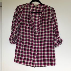 Plaid Blouse
